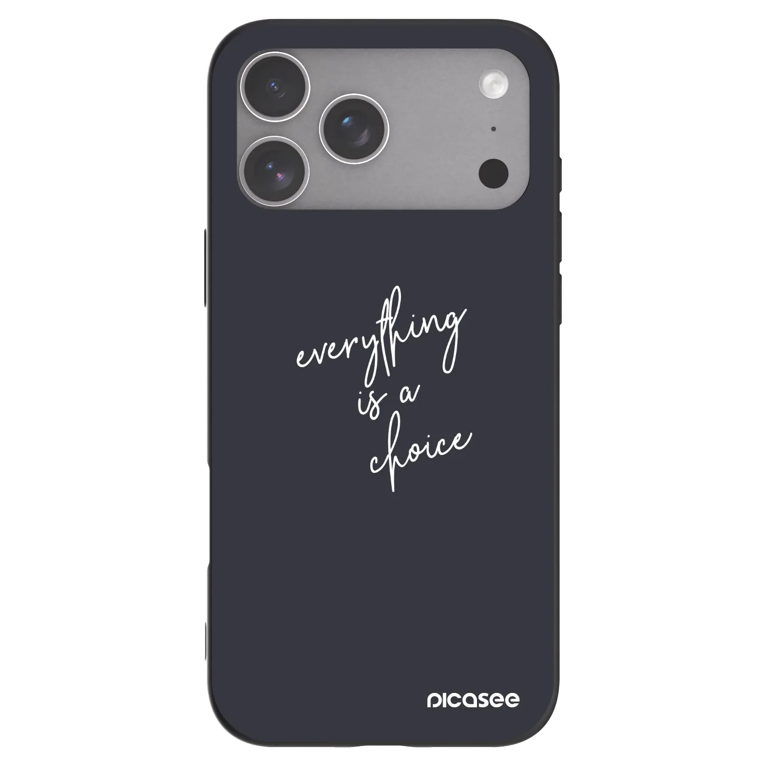 Picasee Μαύρη θήκη σιλικόνης για Apple iPhone 18 Pro Max - Everything is a choice