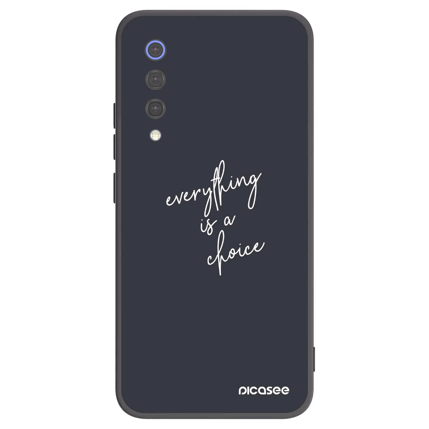 Picasee Μαύρη θήκη σιλικόνης για Xiaomi Mi 9 SE - Everything is a choice