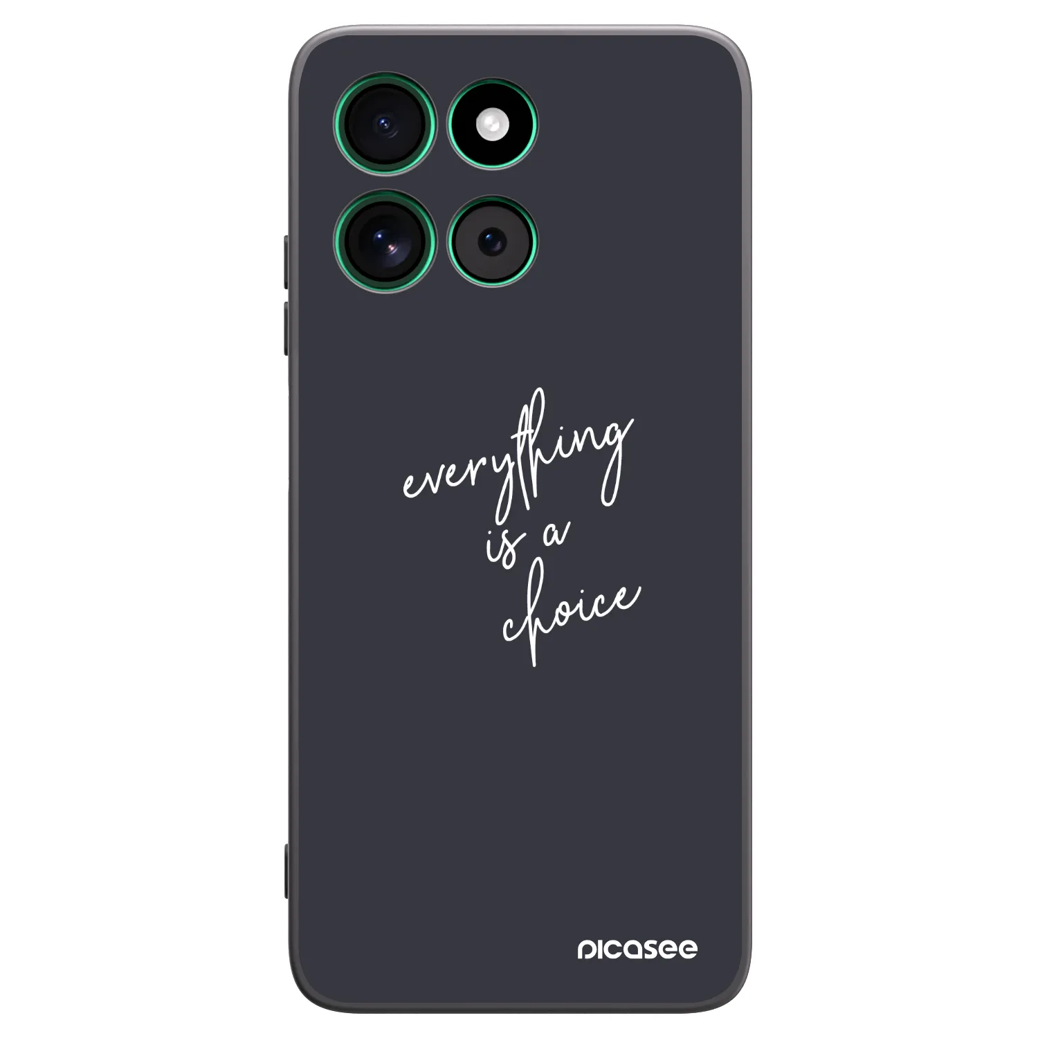 Picasee Μαύρη θήκη σιλικόνης για Motorola Moto G57 Power - Everything is a choice