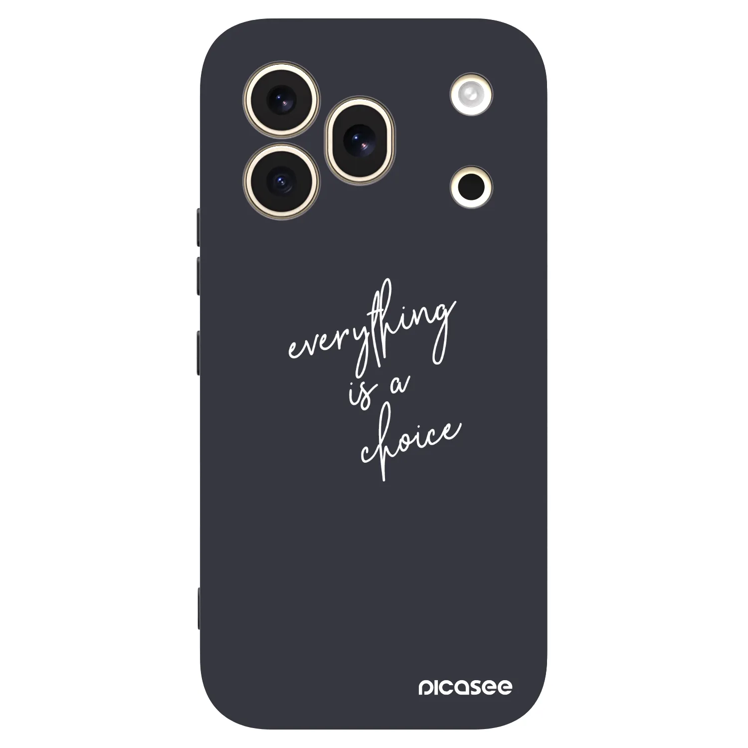 Picasee Μαύρη θήκη σιλικόνης για Honor 600 Pro - Everything is a choice