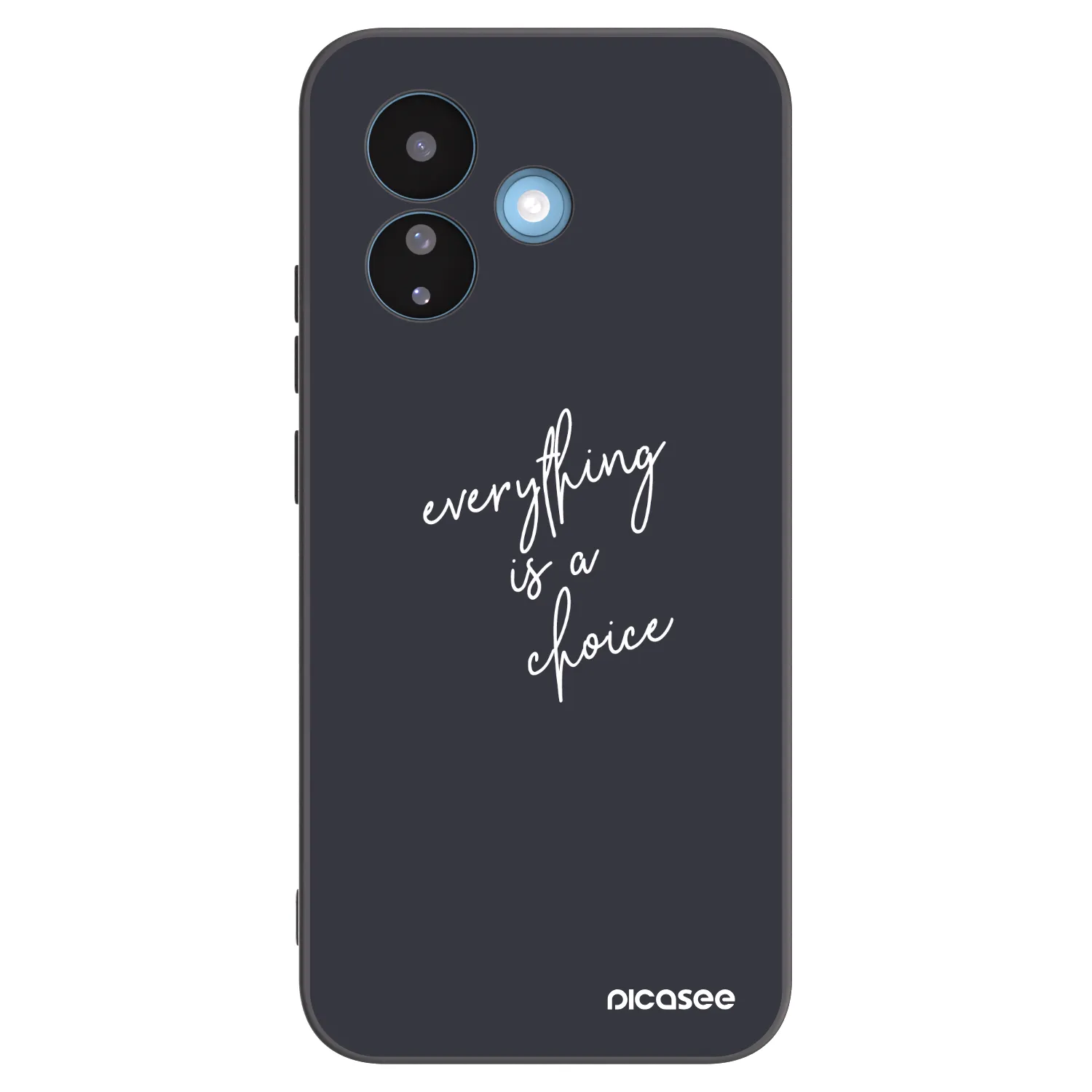 Picasee Μαύρη θήκη σιλικόνης για Xiaomi Redmi Note 17 Pro 5G - Everything is a choice