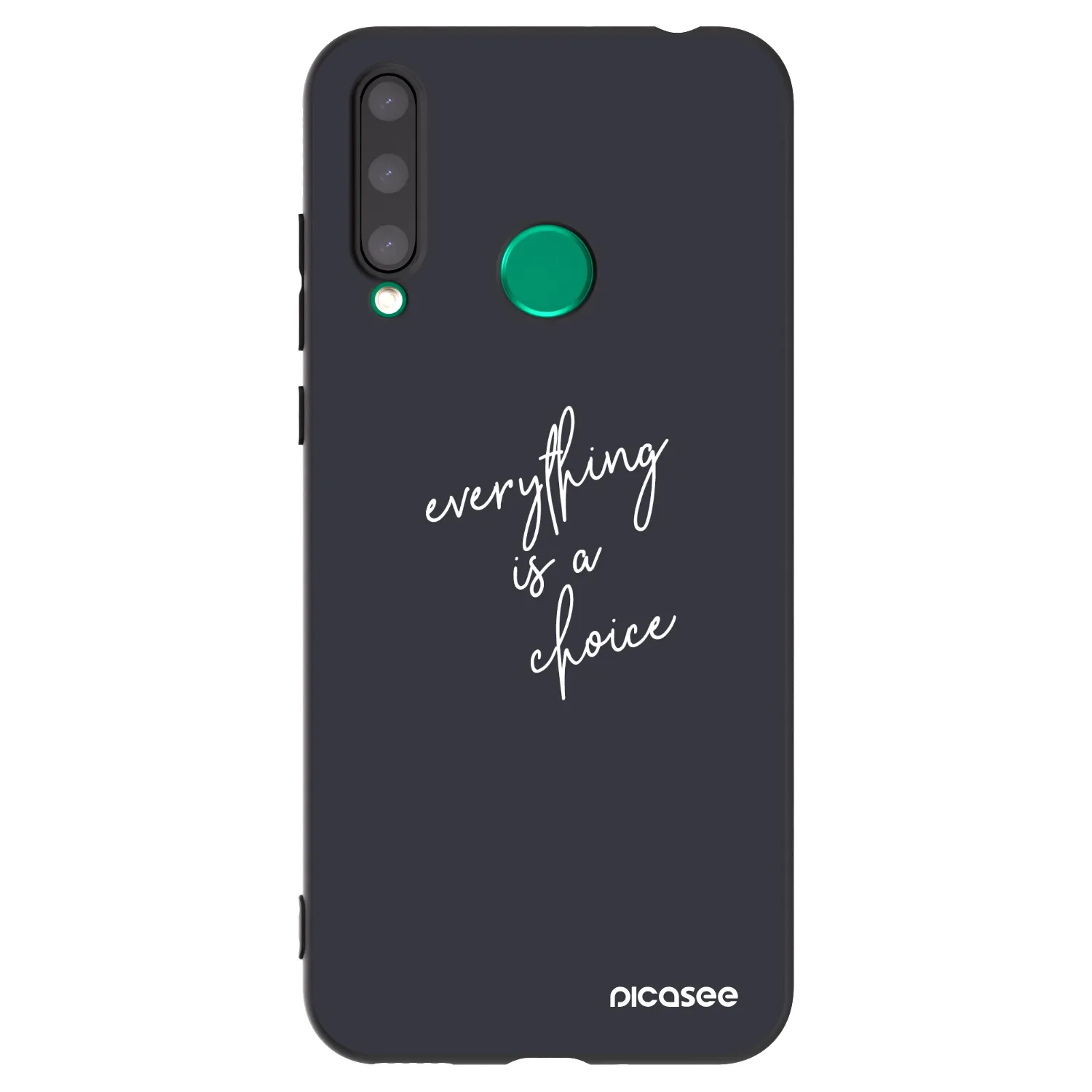 Picasee Μαύρη θήκη σιλικόνης για Honor 20 Lite - Everything is a choice