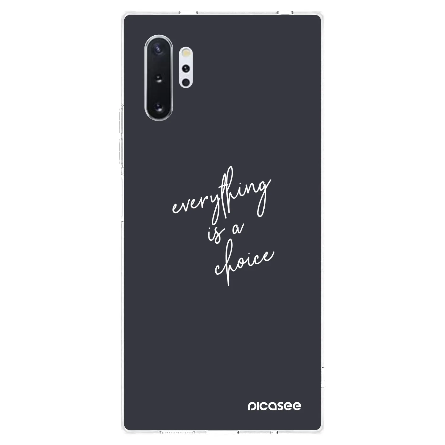 Picasee διαφανής θήκη σιλικόνης Samsung Galaxy Note 10+ N975F - Everything is a choice