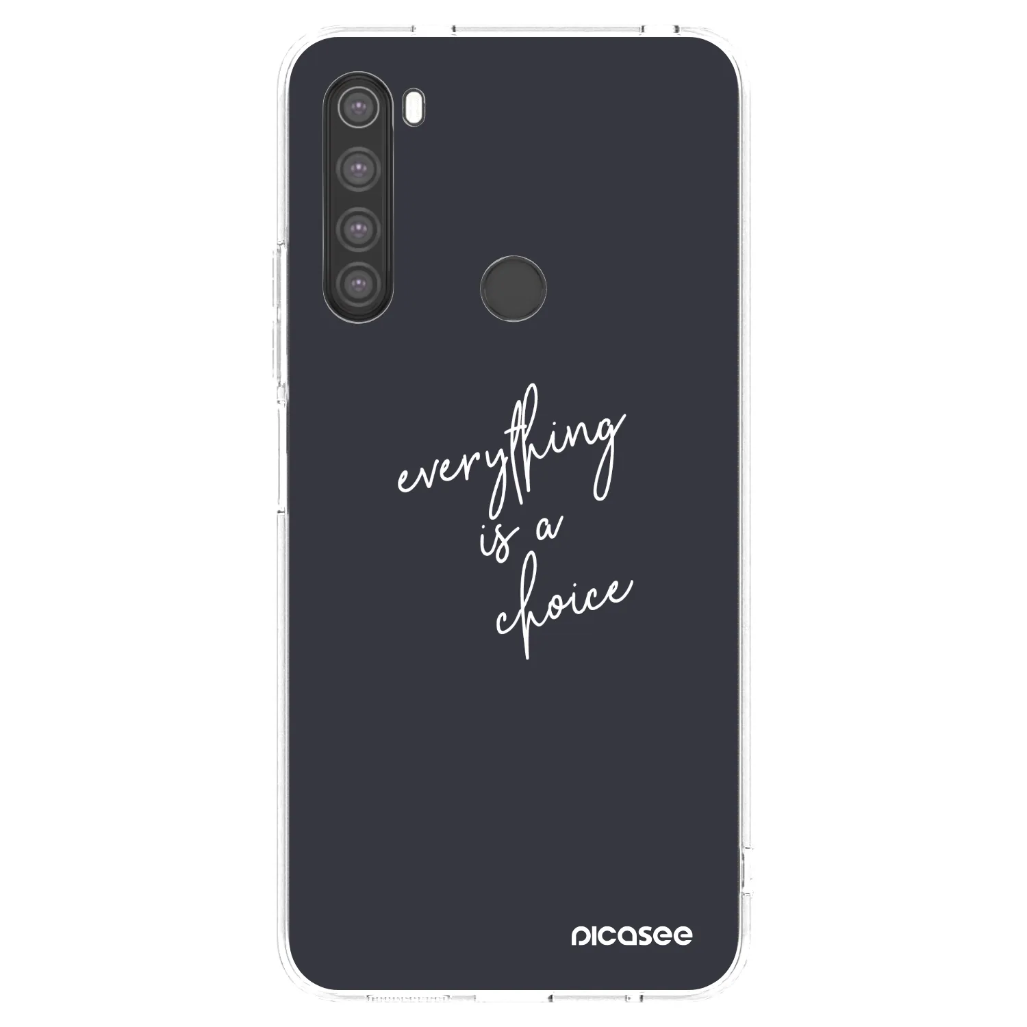 Picasee διαφανής θήκη σιλικόνης Xiaomi Redmi Note 8 - Everything is a choice