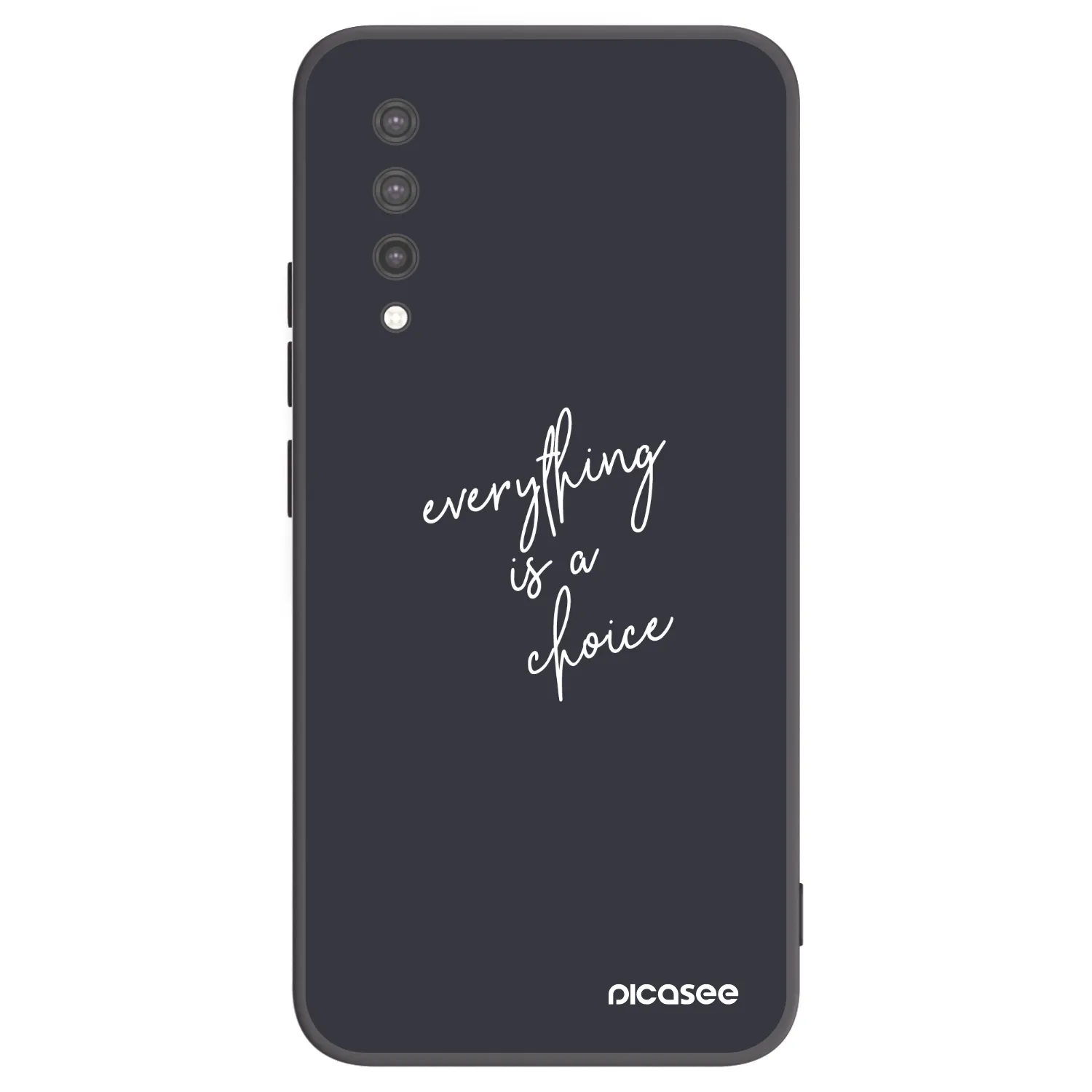 Picasee Μαύρη θήκη σιλικόνης για Xiaomi Mi 9 Lite - Everything is a choice