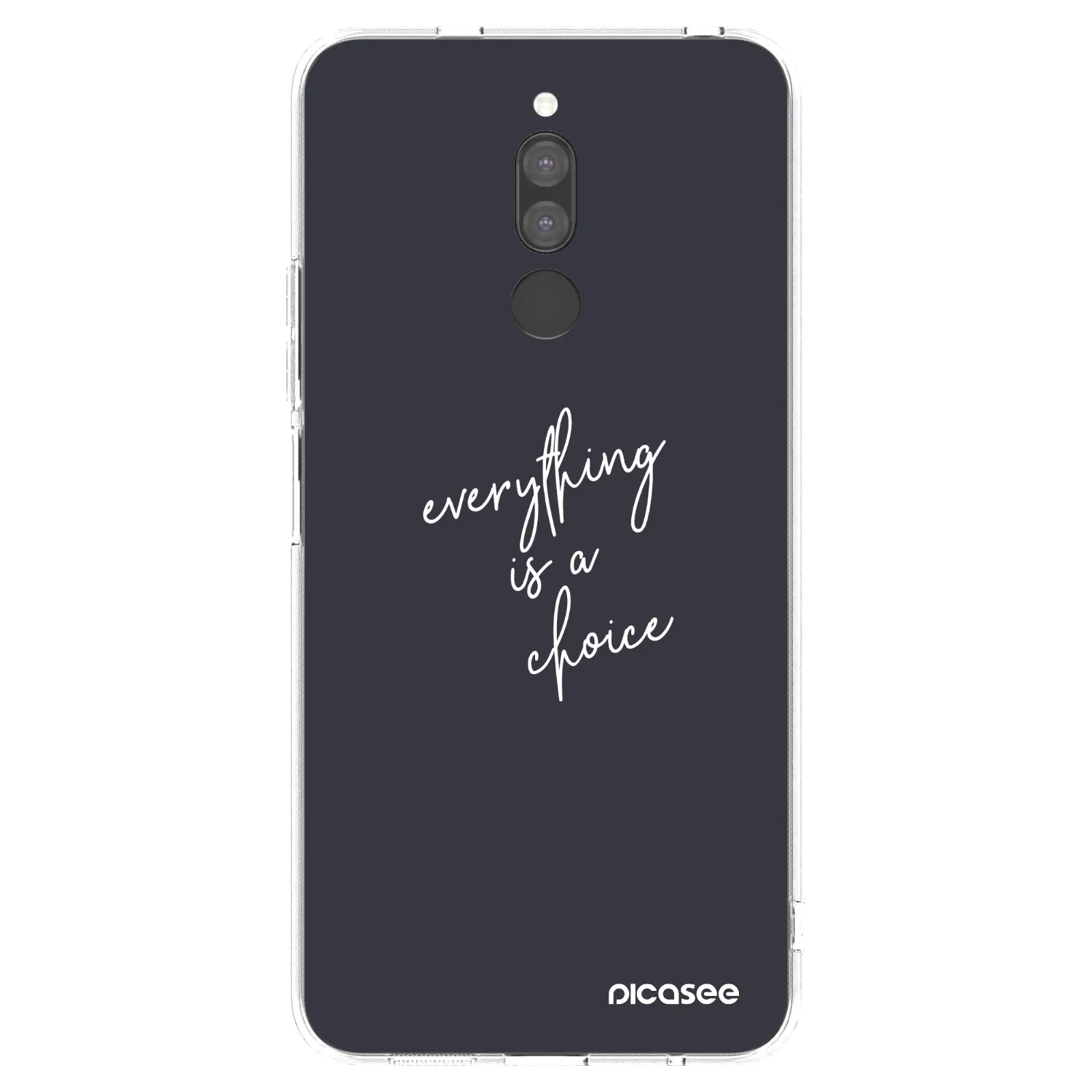 Picasee διαφανής θήκη σιλικόνης Xiaomi Redmi 8 - Everything is a choice