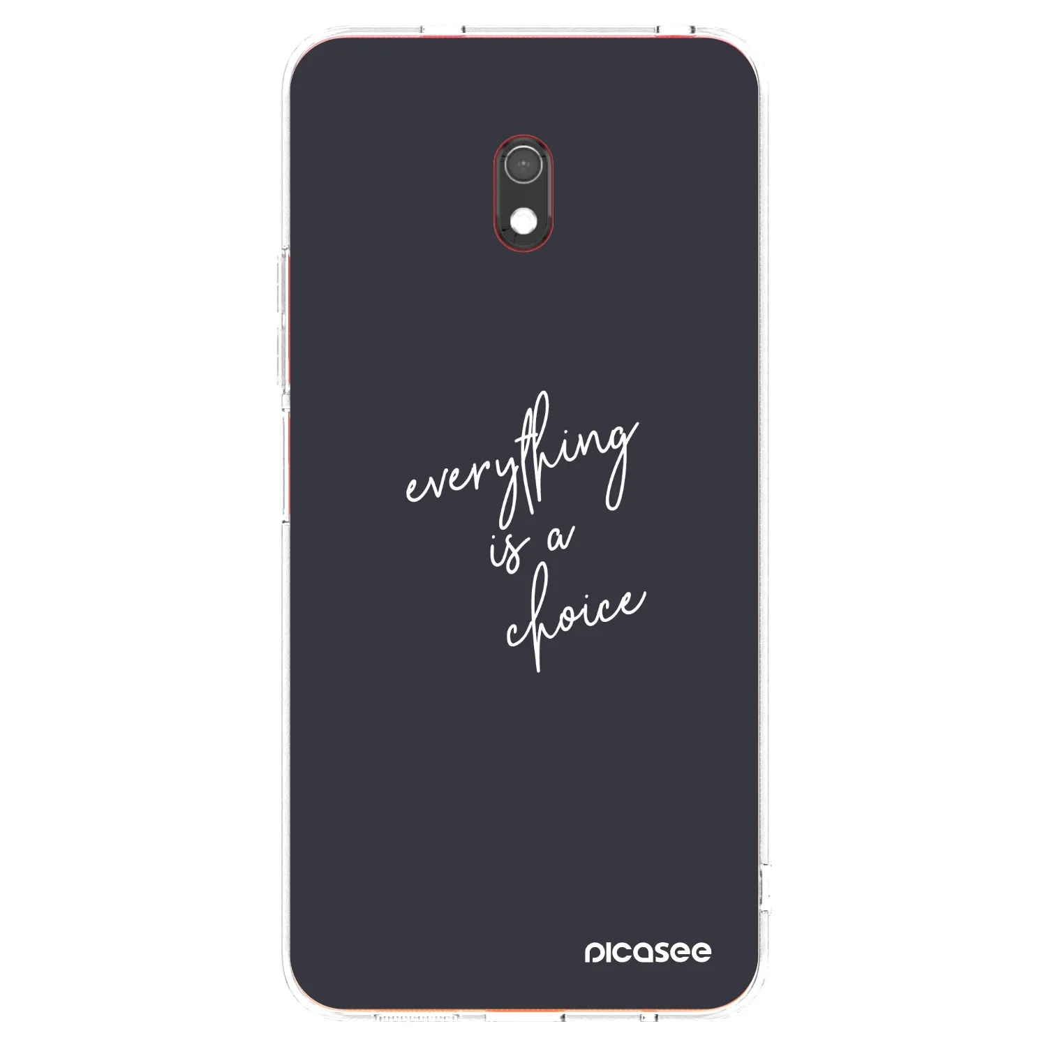 Picasee διαφανής θήκη σιλικόνης Xiaomi Redmi 8A - Everything is a choice