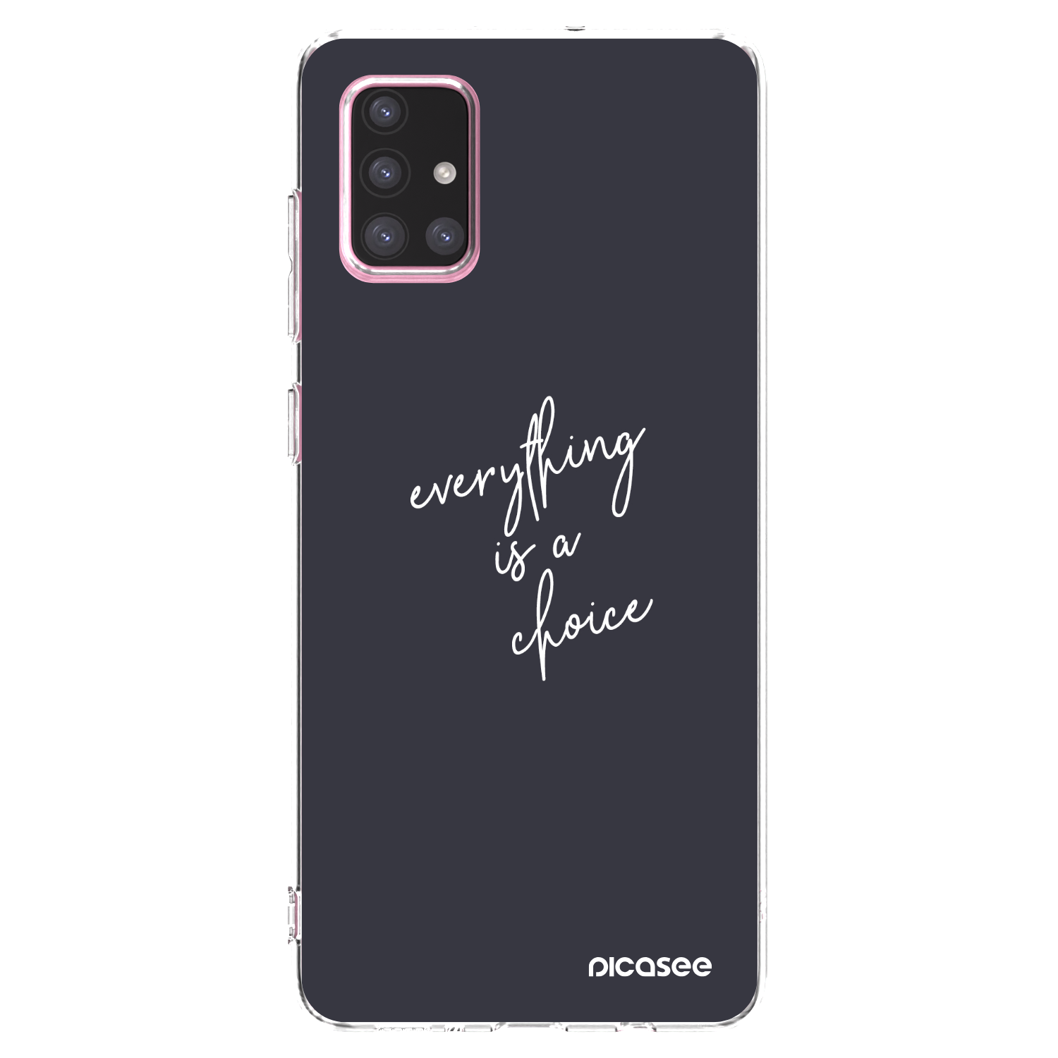 Picasee διαφανής θήκη σιλικόνης Samsung Galaxy A71 A715F - Everything is a choice