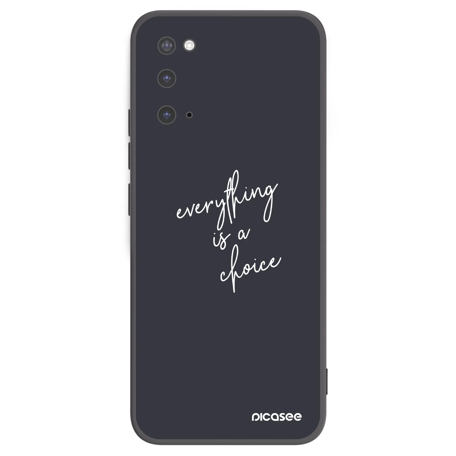 Picasee Μαύρη θήκη σιλικόνης για Samsung Galaxy S20 G980F - Everything is a choice