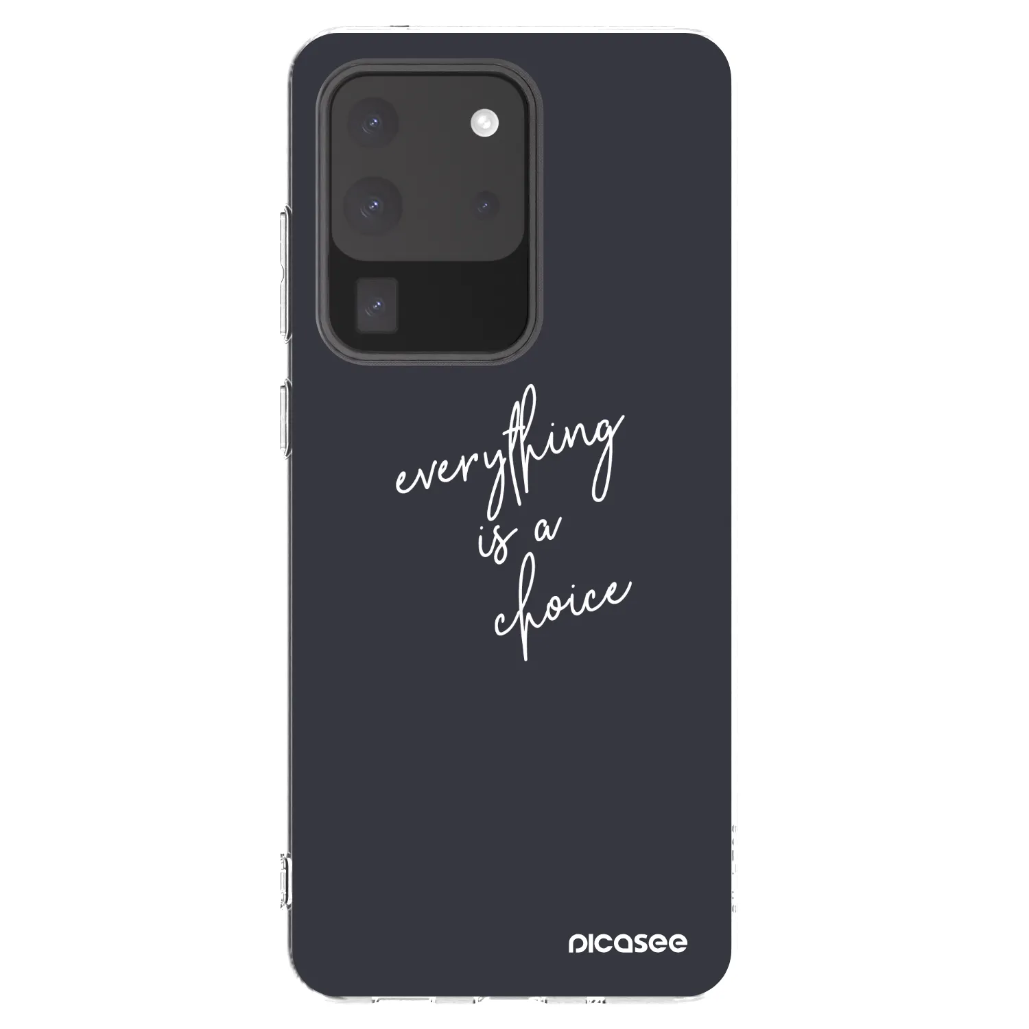 Picasee διαφανής θήκη σιλικόνης Samsung Galaxy S20 Ultra 5G G988F - Everything is a choice
