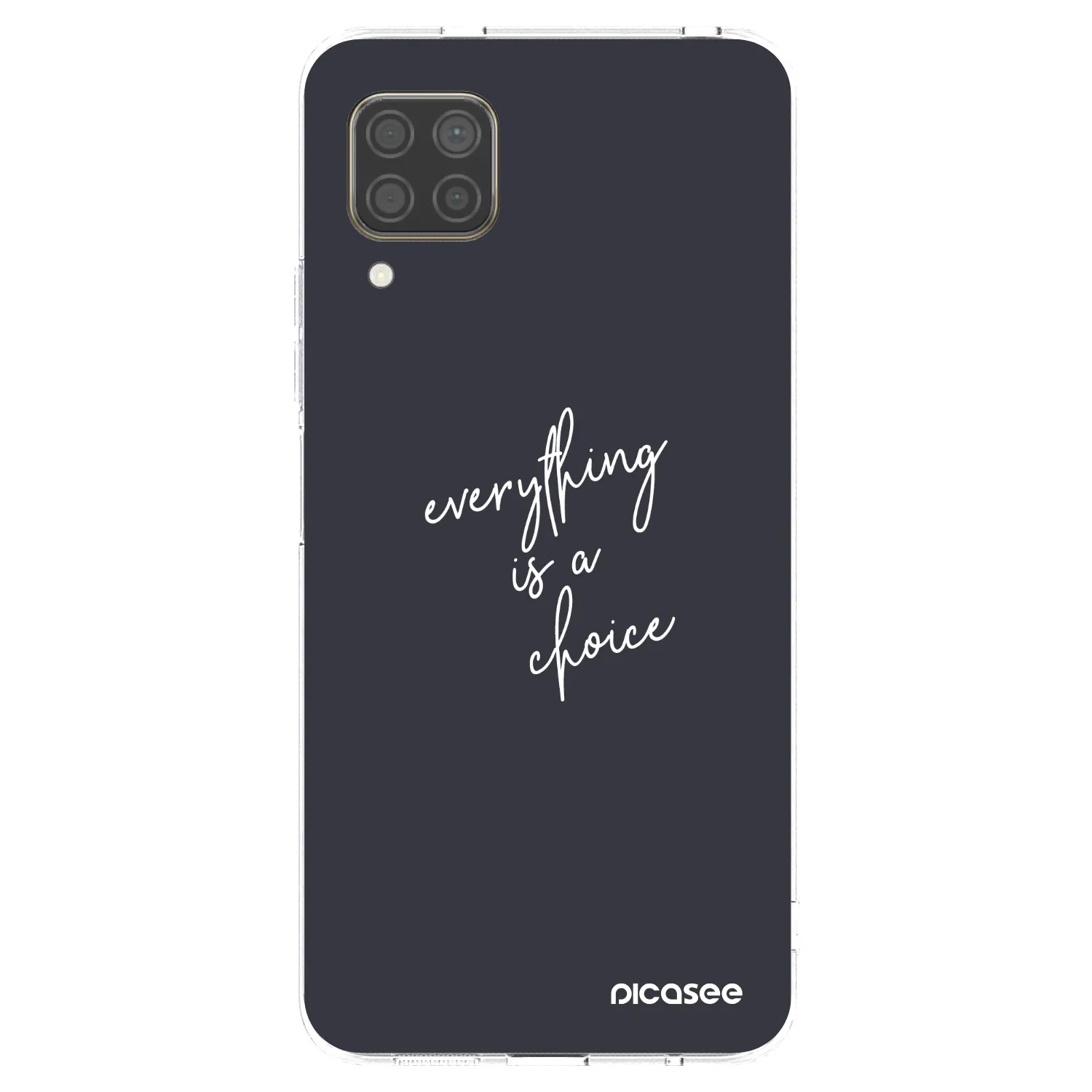 Picasee διαφανής θήκη σιλικόνης Huawei P40 Lite - Everything is a choice