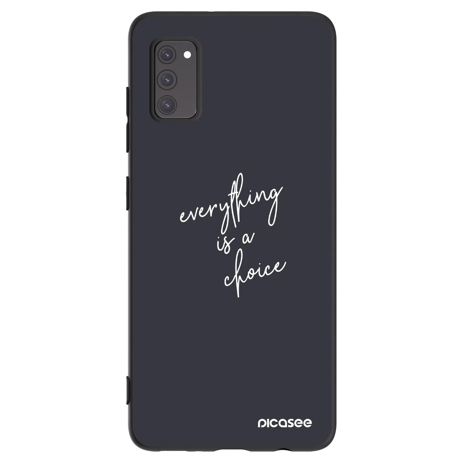 Picasee Μαύρη θήκη σιλικόνης για Samsung Galaxy A41 A415F - Everything is a choice