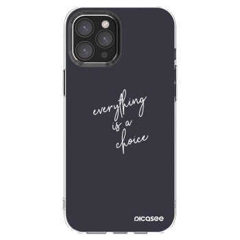 Picasee διαφανής θήκη σιλικόνης Apple iPhone 12 Pro Max - Everything is a choice
