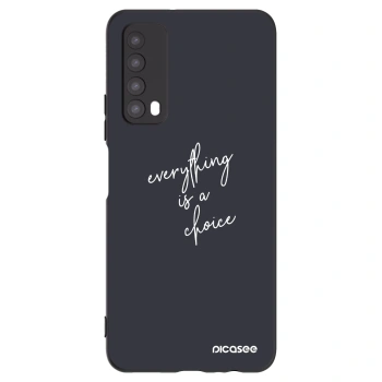 Picasee Μαύρη θήκη σιλικόνης για Huawei P Smart 2021 - Everything is a choice