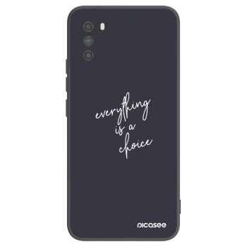 Picasee Μαύρη θήκη σιλικόνης για Xiaomi Poco M3 - Everything is a choice