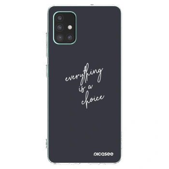 Picasee διαφανής θήκη σιλικόνης Samsung Galaxy M51 M515F - Everything is a choice