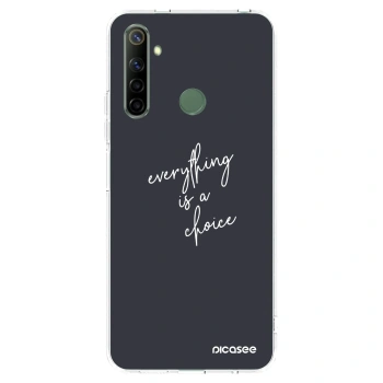 Picasee διαφανής θήκη σιλικόνης Realme 6i - Everything is a choice
