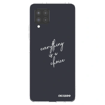 Picasee διαφανής θήκη σιλικόνης Samsung Galaxy A42 A426B - Everything is a choice