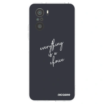 Picasee διαφανής θήκη σιλικόνης Xiaomi Poco F3 - Everything is a choice