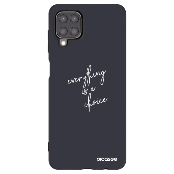 Picasee Μαύρη θήκη σιλικόνης για Samsung Galaxy M12 M127F - Everything is a choice
