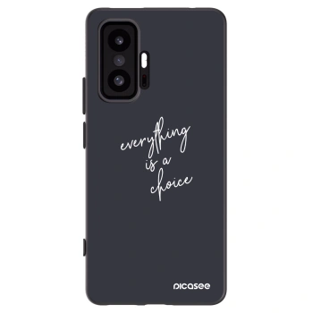 Picasee Μαύρη θήκη σιλικόνης για Xiaomi 11T Pro - Everything is a choice