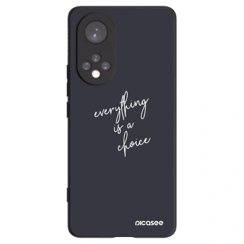 Picasee Μαύρη θήκη σιλικόνης για Huawei Nova 9 - Everything is a choice