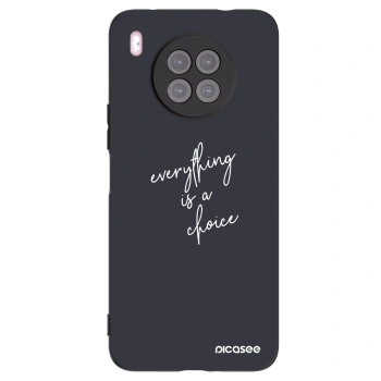 Picasee Μαύρη θήκη σιλικόνης για Huawei Nova 8i - Everything is a choice