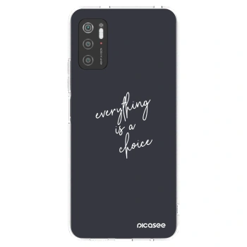 Picasee διαφανής θήκη σιλικόνης Xiaomi Poco M3 Pro 5G - Everything is a choice