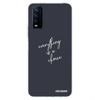 Picasee διαφανής θήκη σιλικόνης Vivo Y11s - Everything is a choice