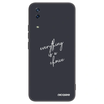 Picasee Μαύρη θήκη σιλικόνης για Vivo Y11s - Everything is a choice