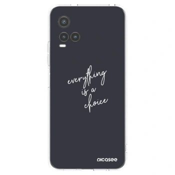 Picasee διαφανής θήκη σιλικόνης Vivo Y33s - Everything is a choice