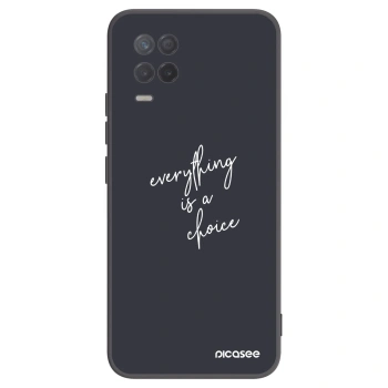 Picasee Μαύρη θήκη σιλικόνης για Realme 8 5G - Everything is a choice