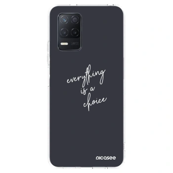 Picasee διαφανής θήκη σιλικόνης Realme 8 5G - Everything is a choice