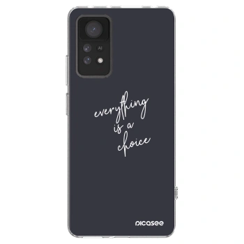 Picasee διαφανής θήκη σιλικόνης Xiaomi Redmi Note 11 Pro - Everything is a choice