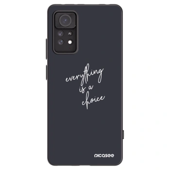 Picasee Μαύρη θήκη σιλικόνης για Xiaomi Redmi Note 11 Pro 5G - Everything is a choice