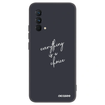 Picasee Μαύρη θήκη σιλικόνης για Realme GT Master Edition 5G - Everything is a choice