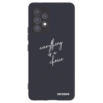 Picasee Μαύρη θήκη σιλικόνης για Samsung Galaxy A53 5G A536 - Everything is a choice