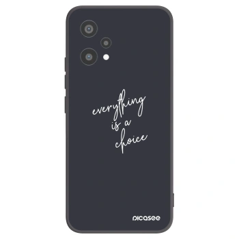 Picasee Μαύρη θήκη σιλικόνης για Realme 9 Pro 5G - Everything is a choice