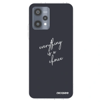 Picasee διαφανής θήκη σιλικόνης Realme 9 Pro 5G - Everything is a choice