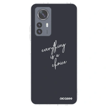 Picasee διαφανής θήκη σιλικόνης Xiaomi 12 Pro - Everything is a choice