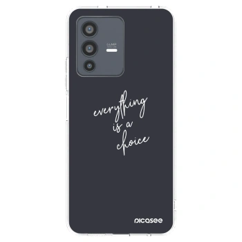Picasee διαφανής θήκη σιλικόνης Vivo V23 5G - Everything is a choice