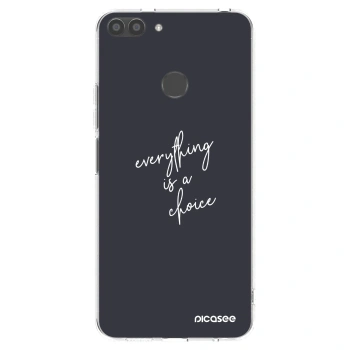 Picasee διαφανής θήκη σιλικόνης Huawei P Smart - Everything is a choice