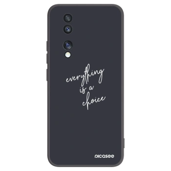 Picasee Μαύρη θήκη σιλικόνης για Honor 70 - Everything is a choice
