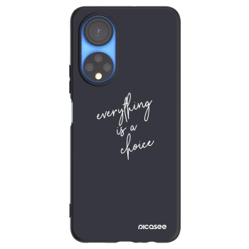 Picasee Μαύρη θήκη σιλικόνης για Honor X7 - Everything is a choice