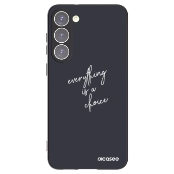 Picasee Μαύρη θήκη σιλικόνης για Samsung Galaxy S23+ 5G - Everything is a choice