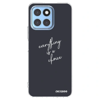 Picasee διαφανής θήκη σιλικόνης Honor X8 5G - Everything is a choice