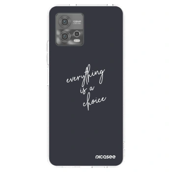 Picasee διαφανής θήκη σιλικόνης Motorola Moto G72 - Everything is a choice