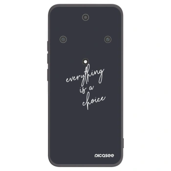 Picasee Μαύρη θήκη σιλικόνης για Honor Magic5 Lite 5G - Everything is a choice