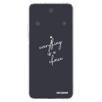 Picasee διαφανής θήκη σιλικόνης Honor Magic5 Lite 5G - Everything is a choice