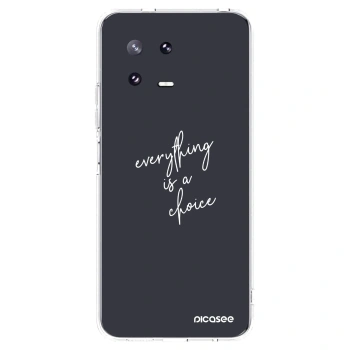 Picasee διαφανής θήκη σιλικόνης Xiaomi 13 Pro - Everything is a choice